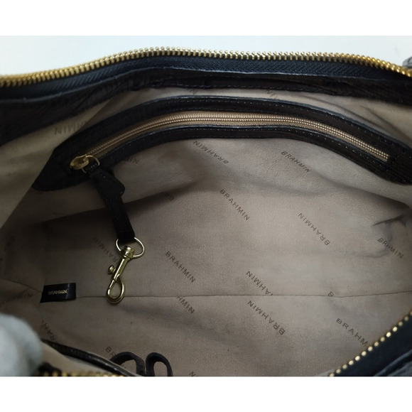 Brahmin Bekka Brown Leather Zipper Closure Hobo Shoulder Bag - Picture 14 of 16